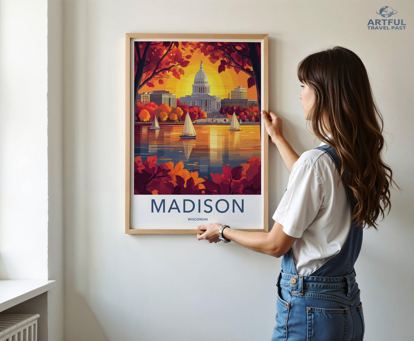 Madison Poster | Wisconsin Wall Art | America Decor