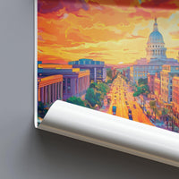 Madison Poster | Wisconsin Wall Art | America Decor