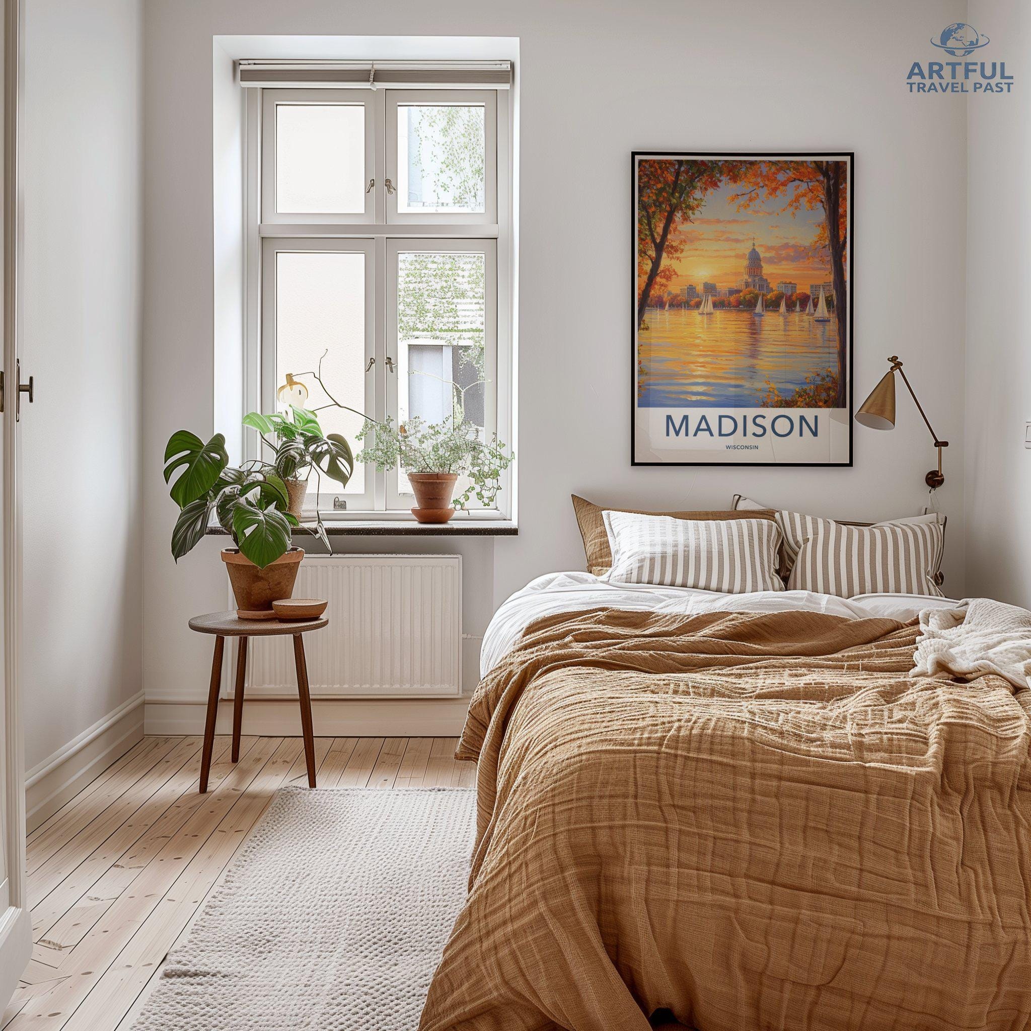 Madison Poster | Wisconsin Wall Art | America Decor