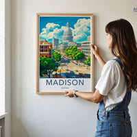 Madison Wisconsin Poster