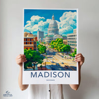 Madison Wisconsin Poster