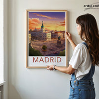 Madrid Poster - Spain Wall Art