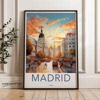 Madrid Poster | Spain Wall Art | Europe Decor