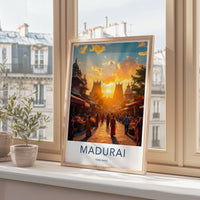 Madurai Poster - Tamil Nadu Wall Art