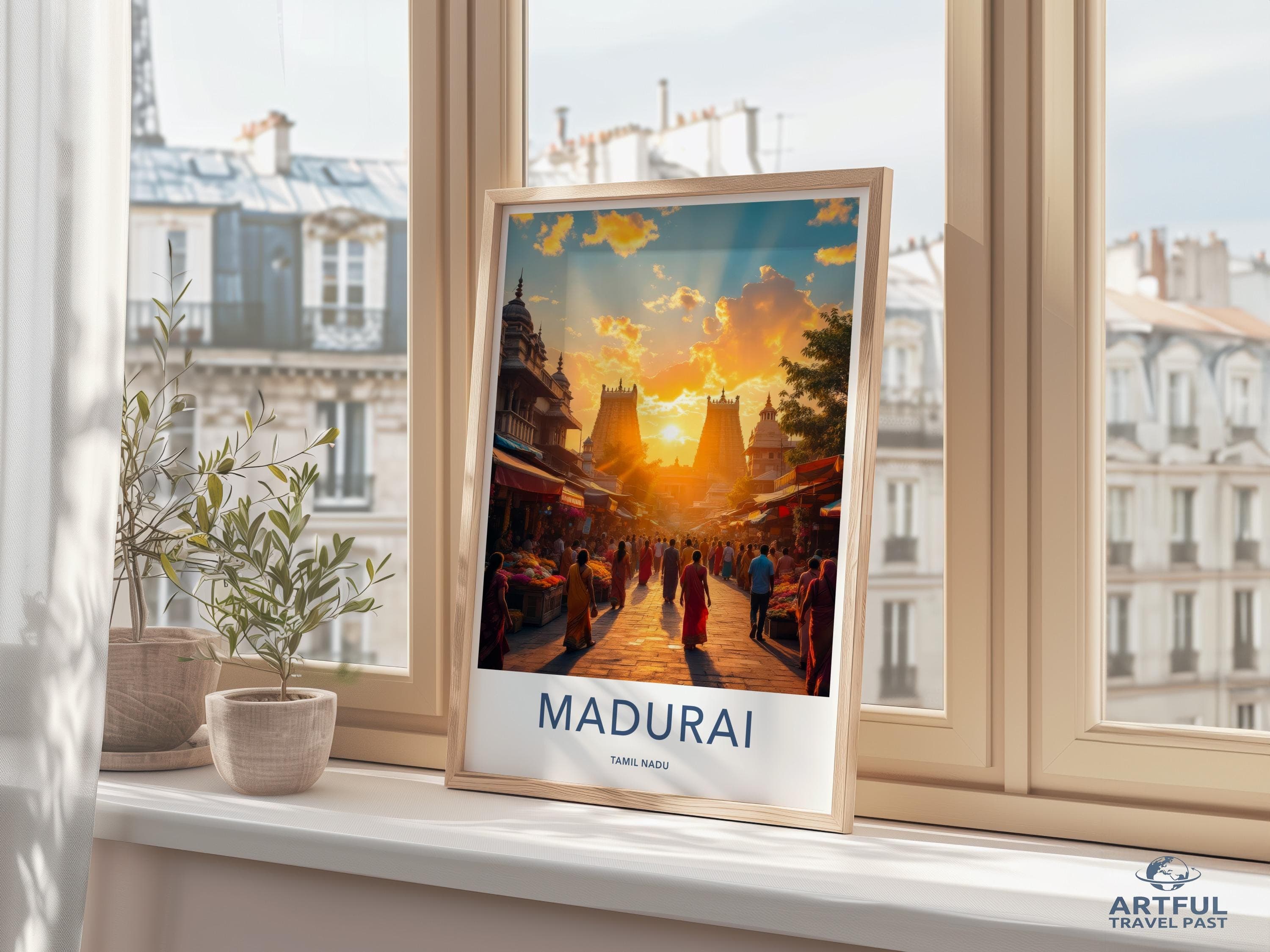 Madurai Poster - Tamil Nadu Wall Art