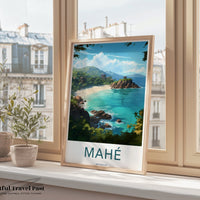 Mahé Poster | Seychelles Wall Art | Indian Ocean Decor