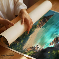 Mahé Poster | Seychelles Wall Art | Indian Ocean Decor