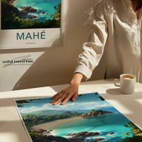 Mahé Poster | Seychelles Wall Art | Indian Ocean Decor