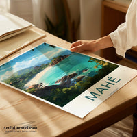 Mahé Poster | Seychelles Wall Art | Indian Ocean Decor