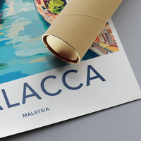 Malacca Poster | Malaysia Wall Art | Asia Decor