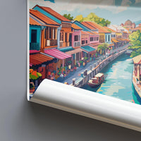 Malacca Poster | Malaysia Wall Art | Asia Decor