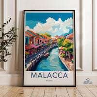 Malacca Poster | Malaysia Wall Art | Asia Decor