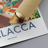 Malacca Poster | Malaysia Wall Art | Asia Decor