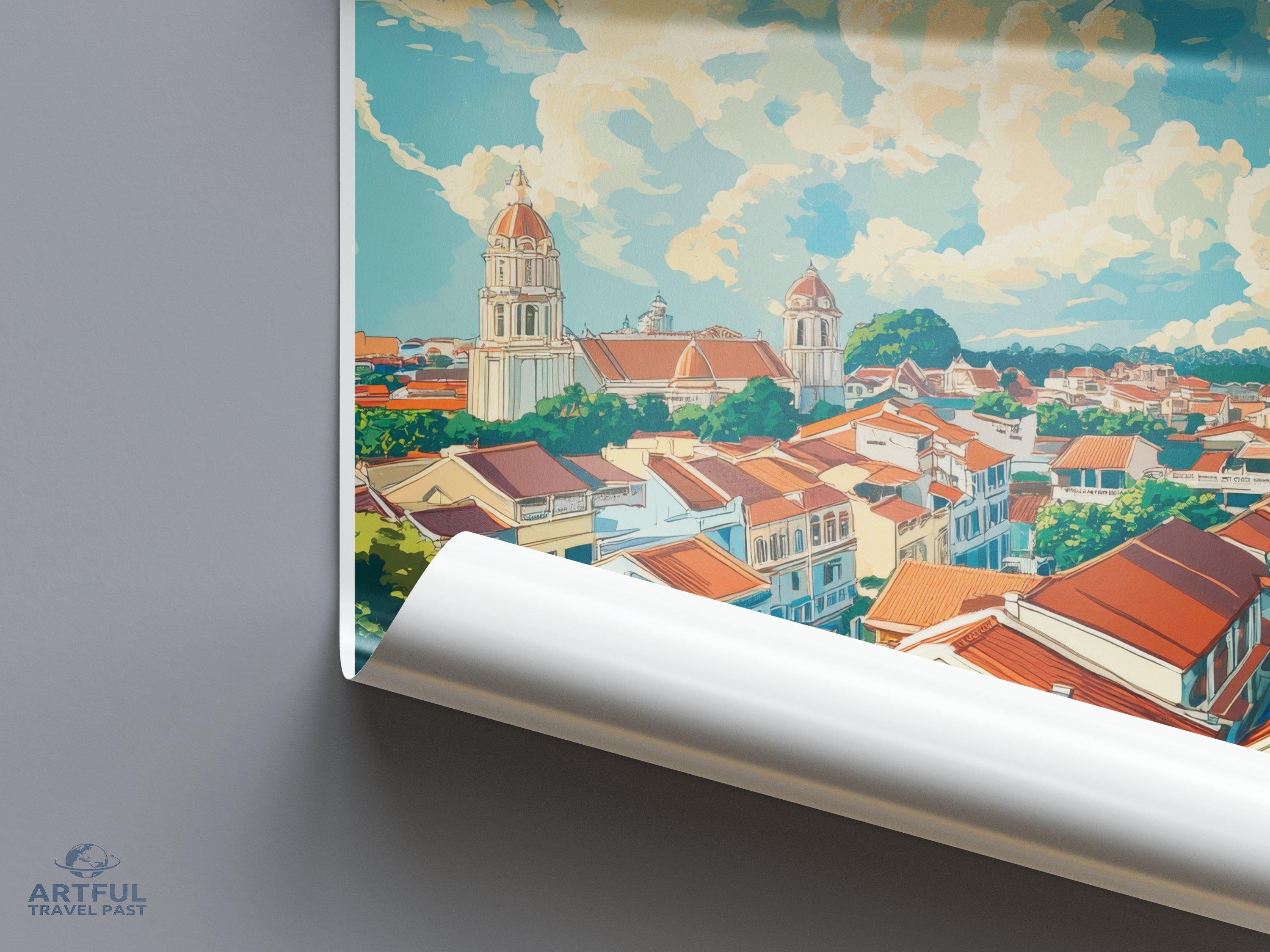 Malacca Poster | Malaysia Wall Art | Asia Decor