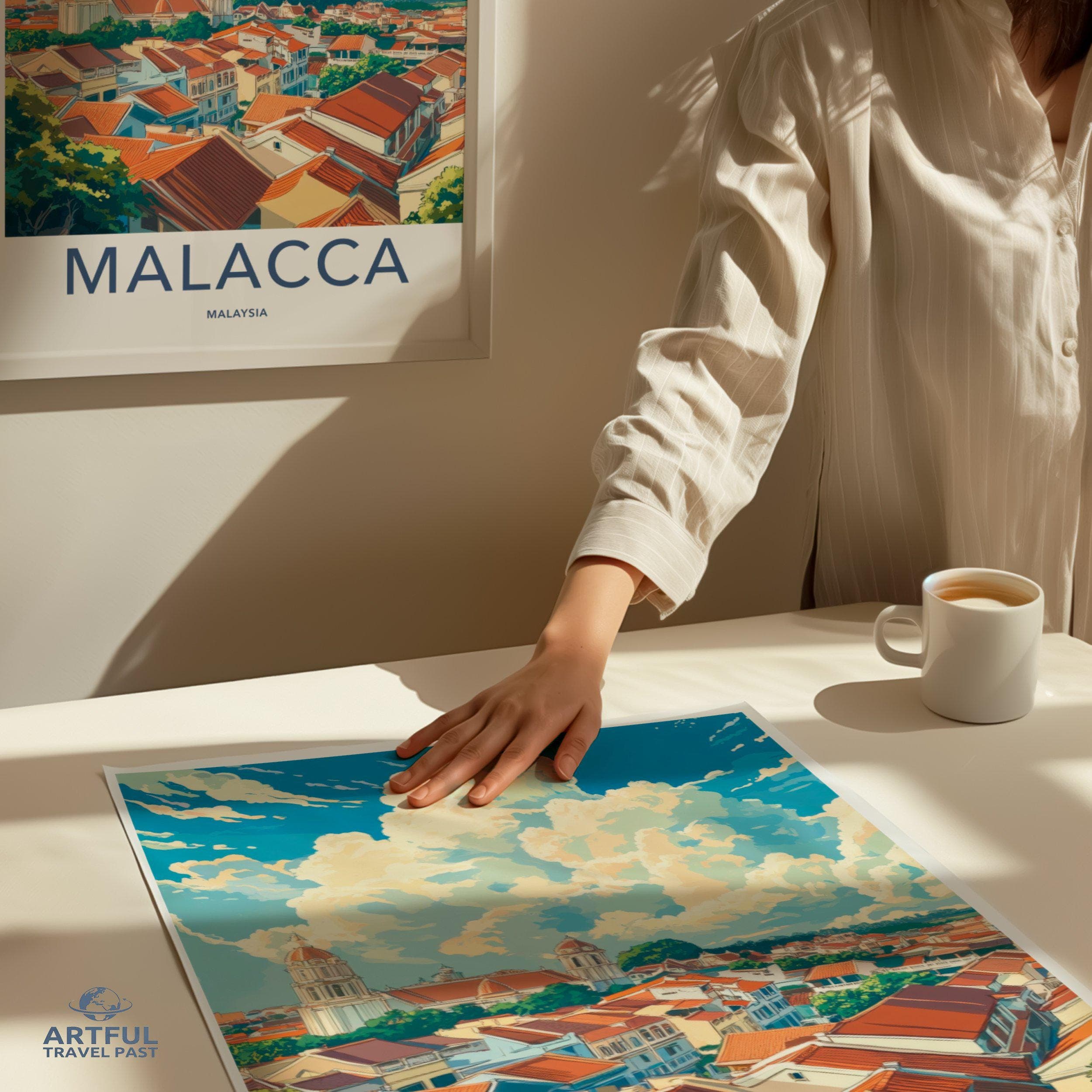 Malacca Poster | Malaysia Wall Art | Asia Decor