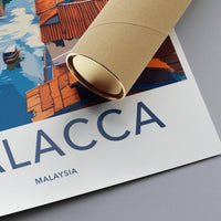 Malacca Poster | Malaysia Wall Art | Asia Decor