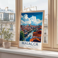 Malacca Poster | Malaysia Wall Art | Asia Decor