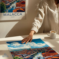 Malacca Poster | Malaysia Wall Art | Asia Decor