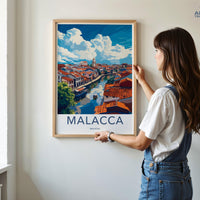 Malacca Poster | Malaysia Wall Art | Asia Decor
