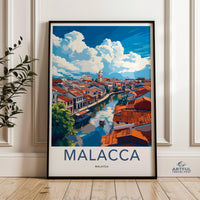 Malacca Poster | Malaysia Wall Art | Asia Decor