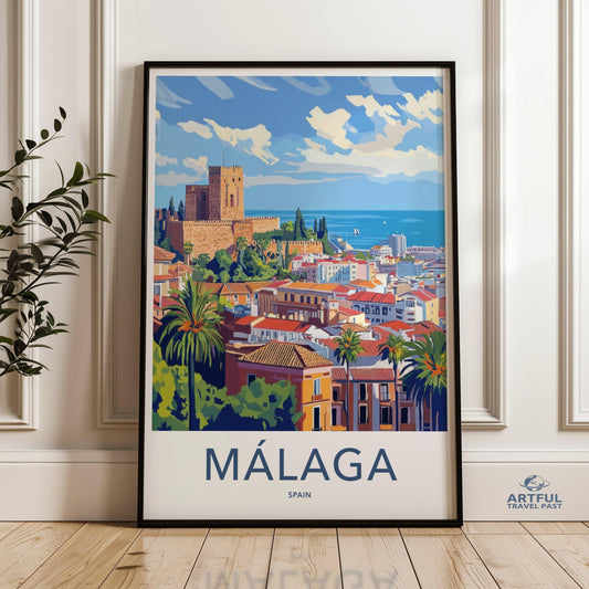 Malaga Poster - Spain Wall Art