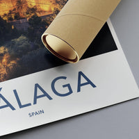 Malaga Poster | Spain Wall Art | Europe Decor