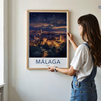Malaga Poster | Spain Wall Art | Europe Decor