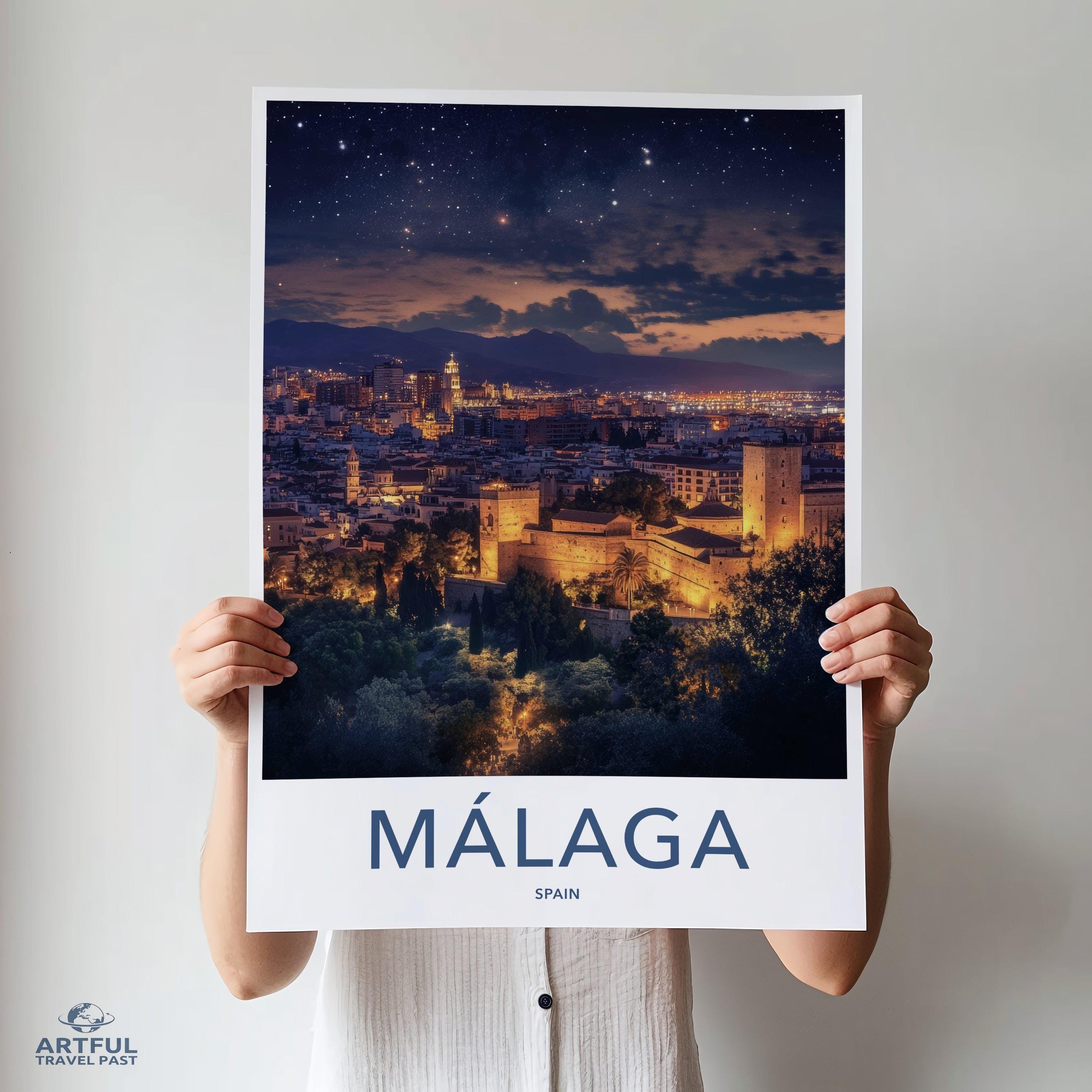 Malaga Poster | Spain Wall Art | Europe Decor