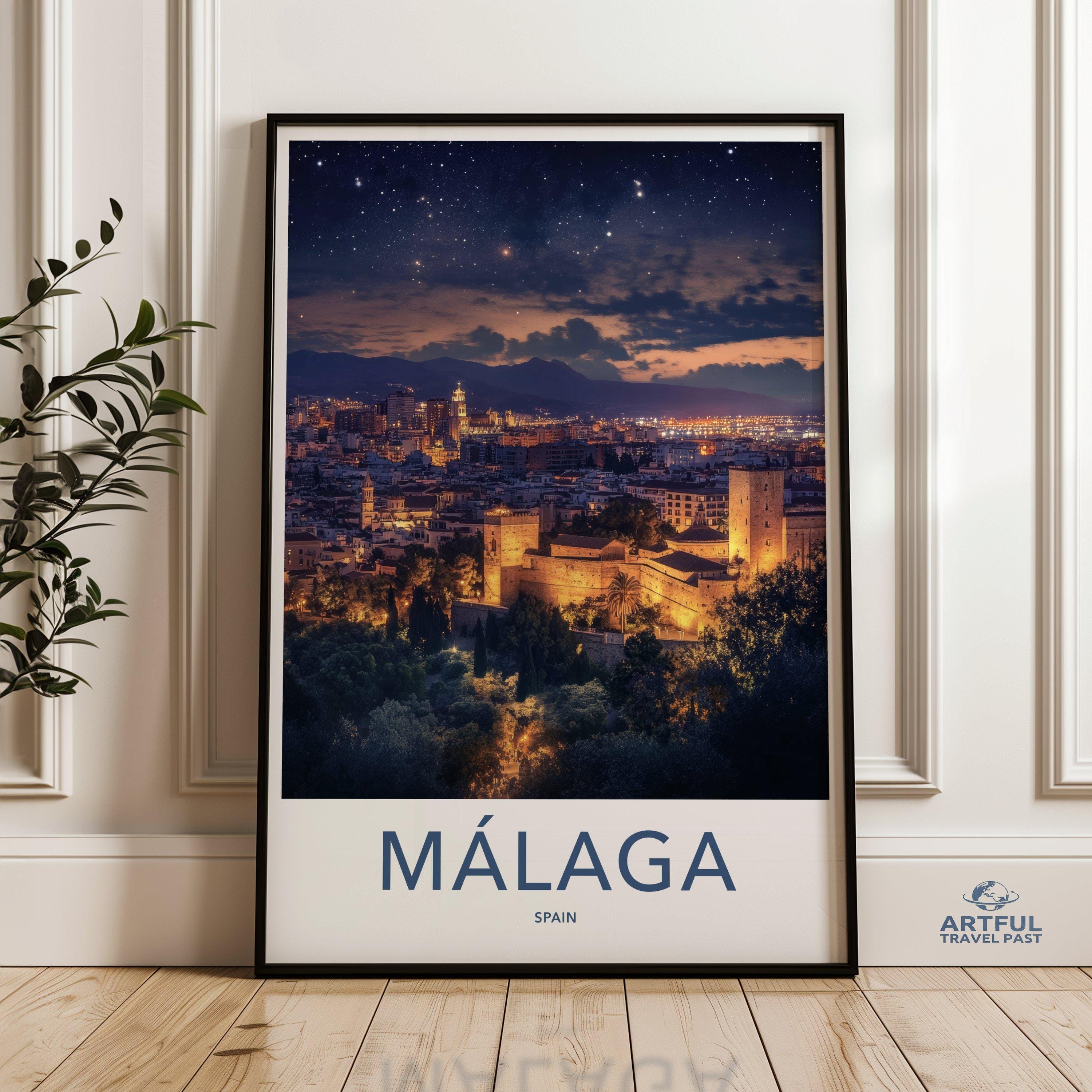 Malaga Poster | Spain Wall Art | Europe Decor