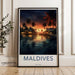 Maldives Poster | Indian Ocean Wall Art