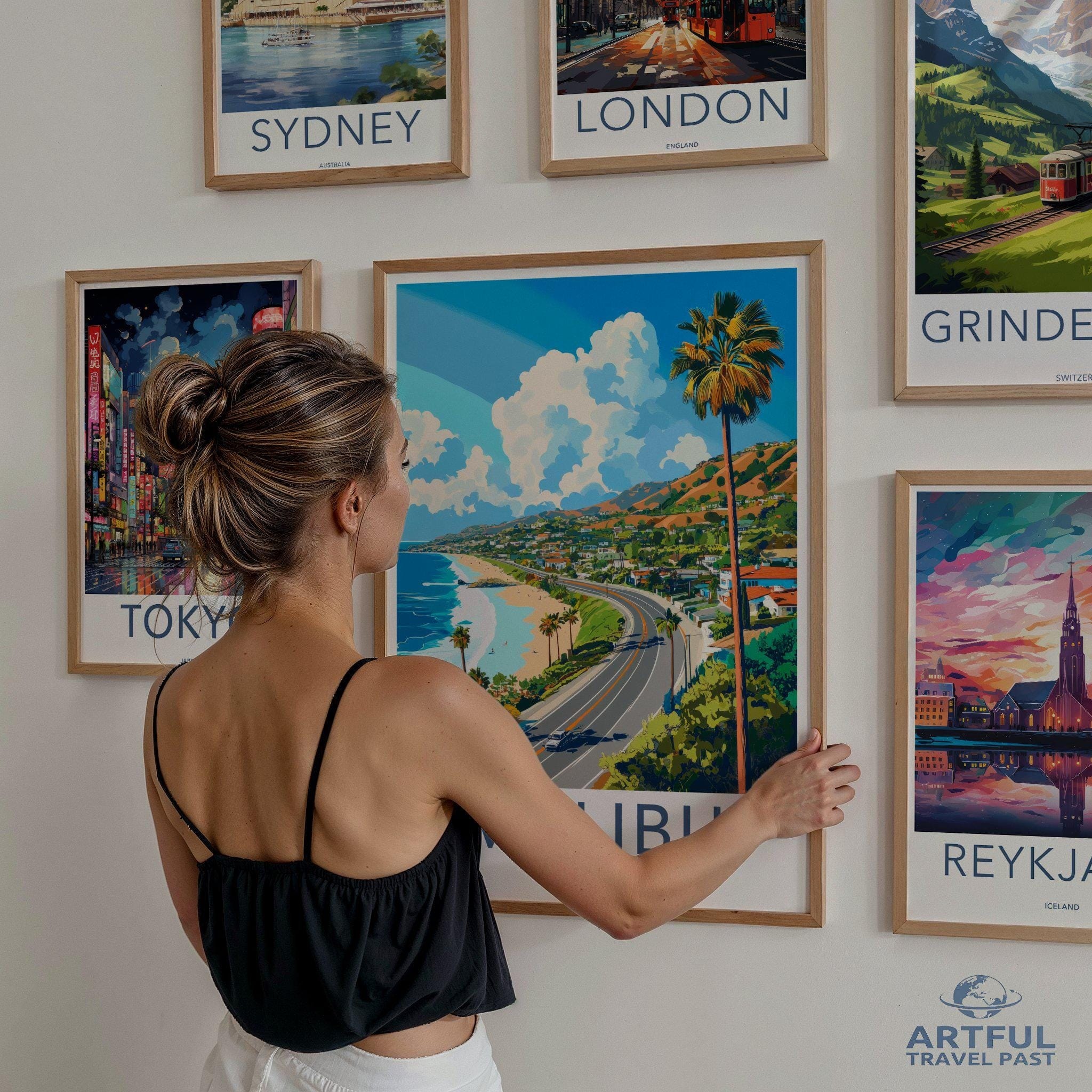 Malibu Poster - California Wall Art