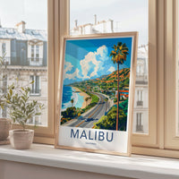 Malibu Poster - California Wall Art