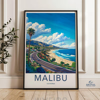 Malibu Poster - California Wall Art