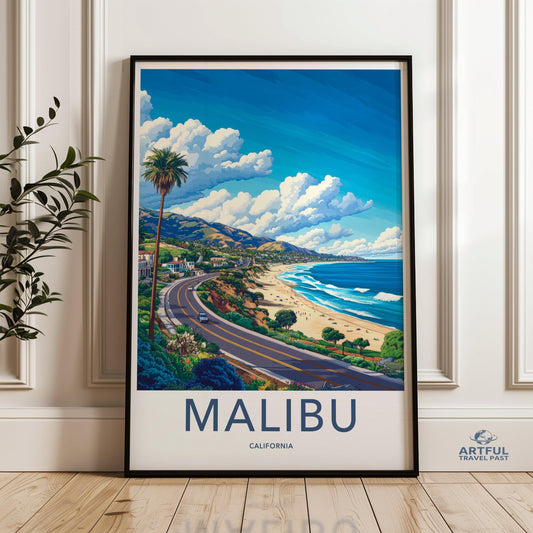 Malibu Poster - California Wall Art