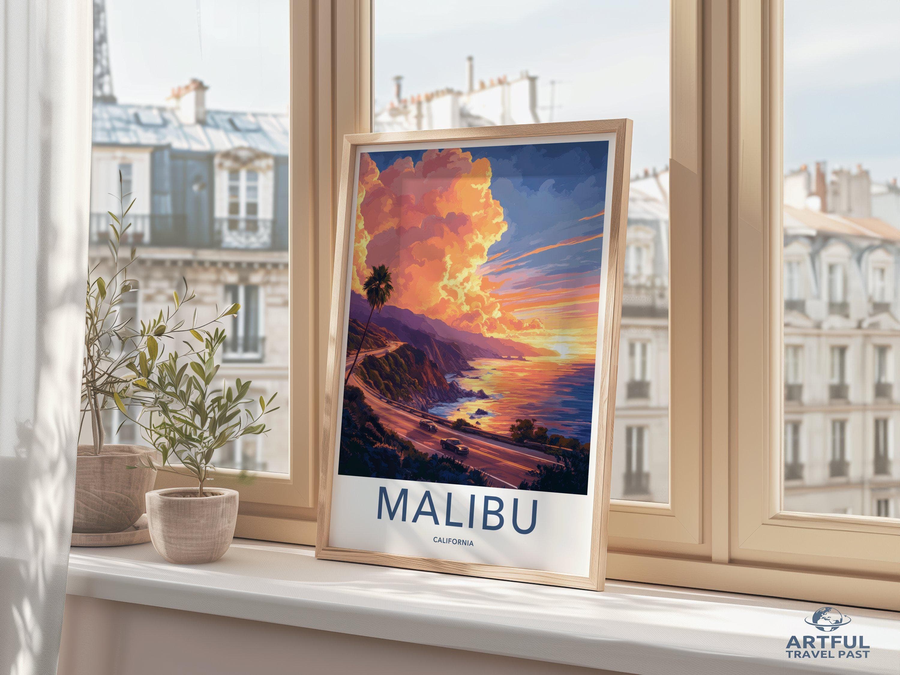 Malibu Poster - California Wall Art
