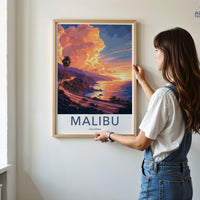 Malibu Poster - California Wall Art