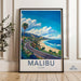 Malibu Poster | California Wall Art | America Decor