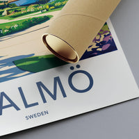 Malmö Poster | Sweden Wall Art | Scandinavia Decor