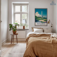 Malmö Poster | Sweden Wall Art | Scandinavia Decor