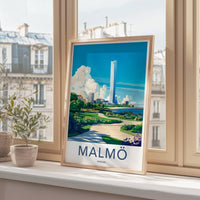 Malmö Poster | Sweden Wall Art | Scandinavia Decor