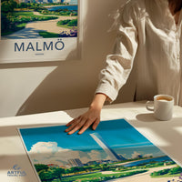 Malmö Poster | Sweden Wall Art | Scandinavia Decor