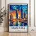 Manama Poster - Bahrain Wall Art