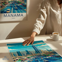 Manama Poster - Bahrain Wall Art