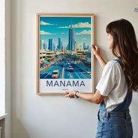 Manama Poster - Bahrain Wall Art