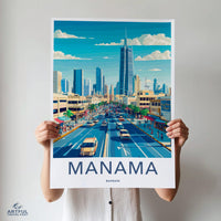Manama Poster - Bahrain Wall Art