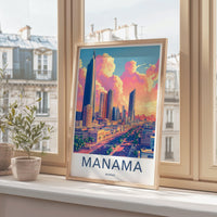 Manama Poster - Bahrain Wall Art