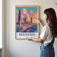 Manama Poster - Bahrain Wall Art