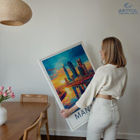 Manama Poster | Bahrain Wall Art | Middle East Decor