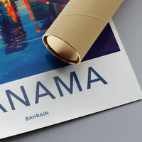 Manama Poster | Bahrain Wall Art | Middle East Decor