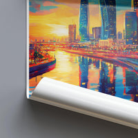 Manama Poster | Bahrain Wall Art | Middle East Decor